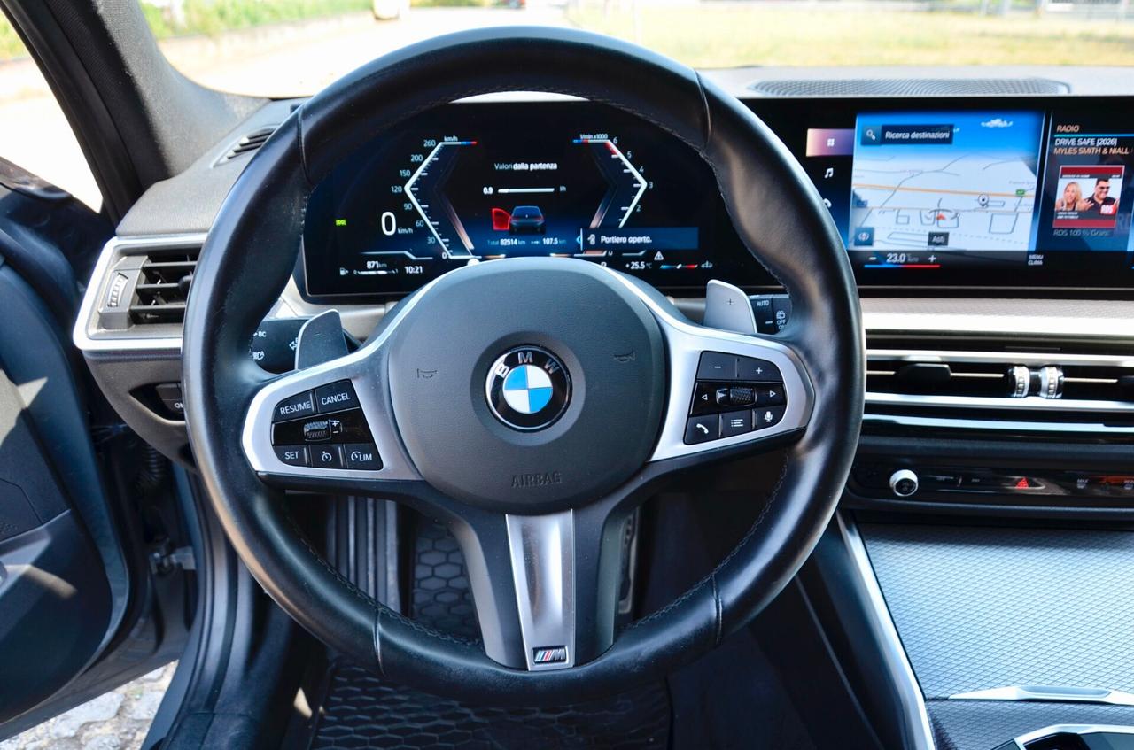 BMW 320d TOURING MILD HYBRID 48V XDRIVE MSPORT 190cv AUTO, GARANZIA BMW FINO AL 2/2028, UNICOPROPRIETARIO, EURO 6D, UFF ITALIANA, SERVICE BMW, PERMUTE