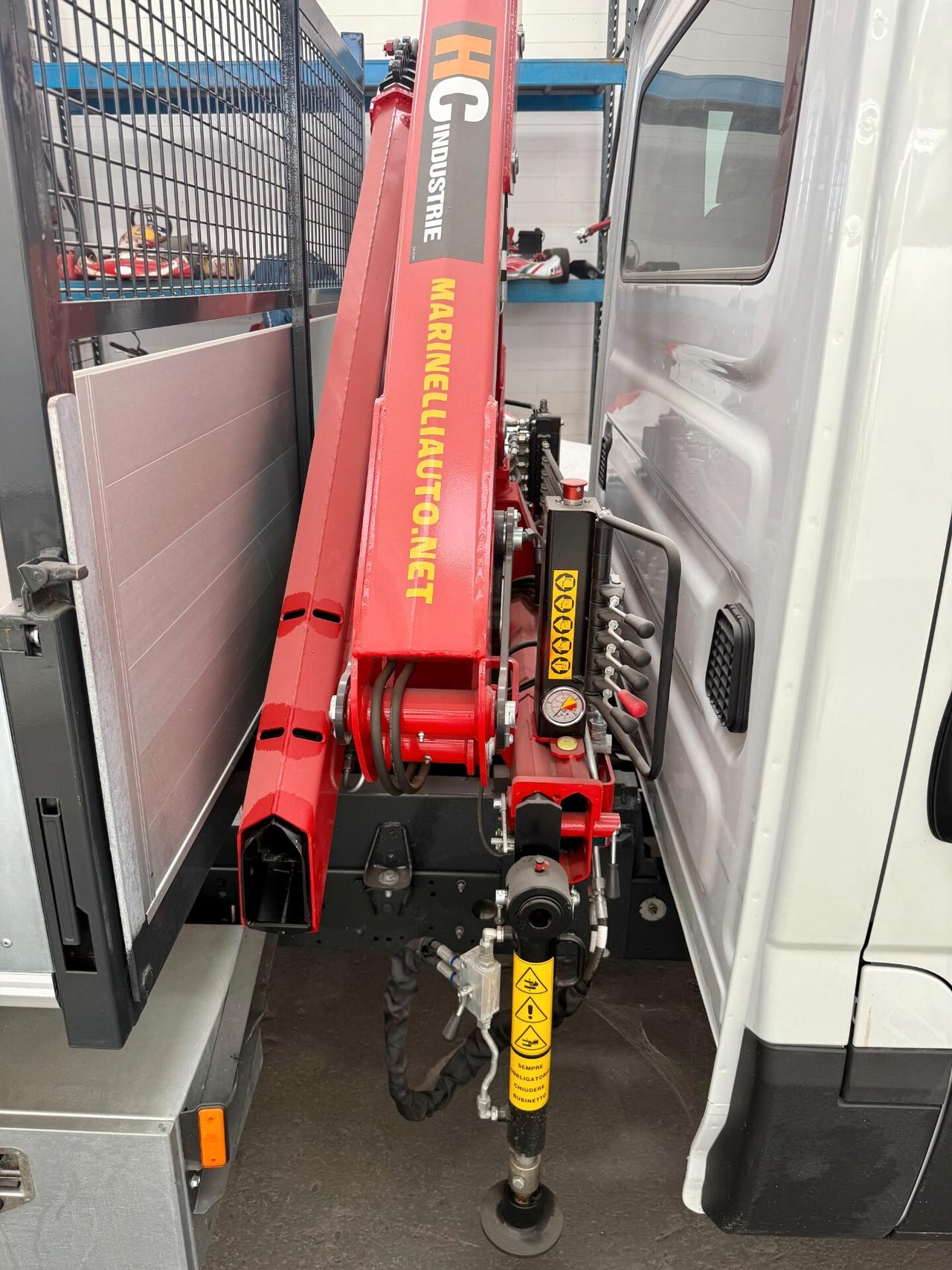 IVECO DAILY 35-180 3.0CC 175cv, PREZZO PIÙ IVA, MAI UTILIZZATO, CASSONE RIBALTABILE TRILATERALE, GRU HC, GARANZIA UFF, PERMUTE
