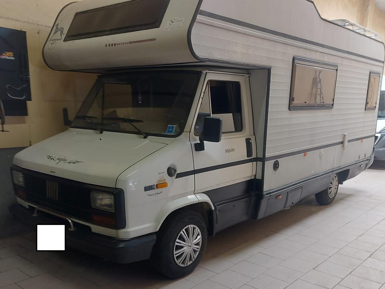 CAMPER MANSARDATO FIAT DUCATO - ADRIA - OMOLOGATO 6 POSTI - 2.5D - 1989
