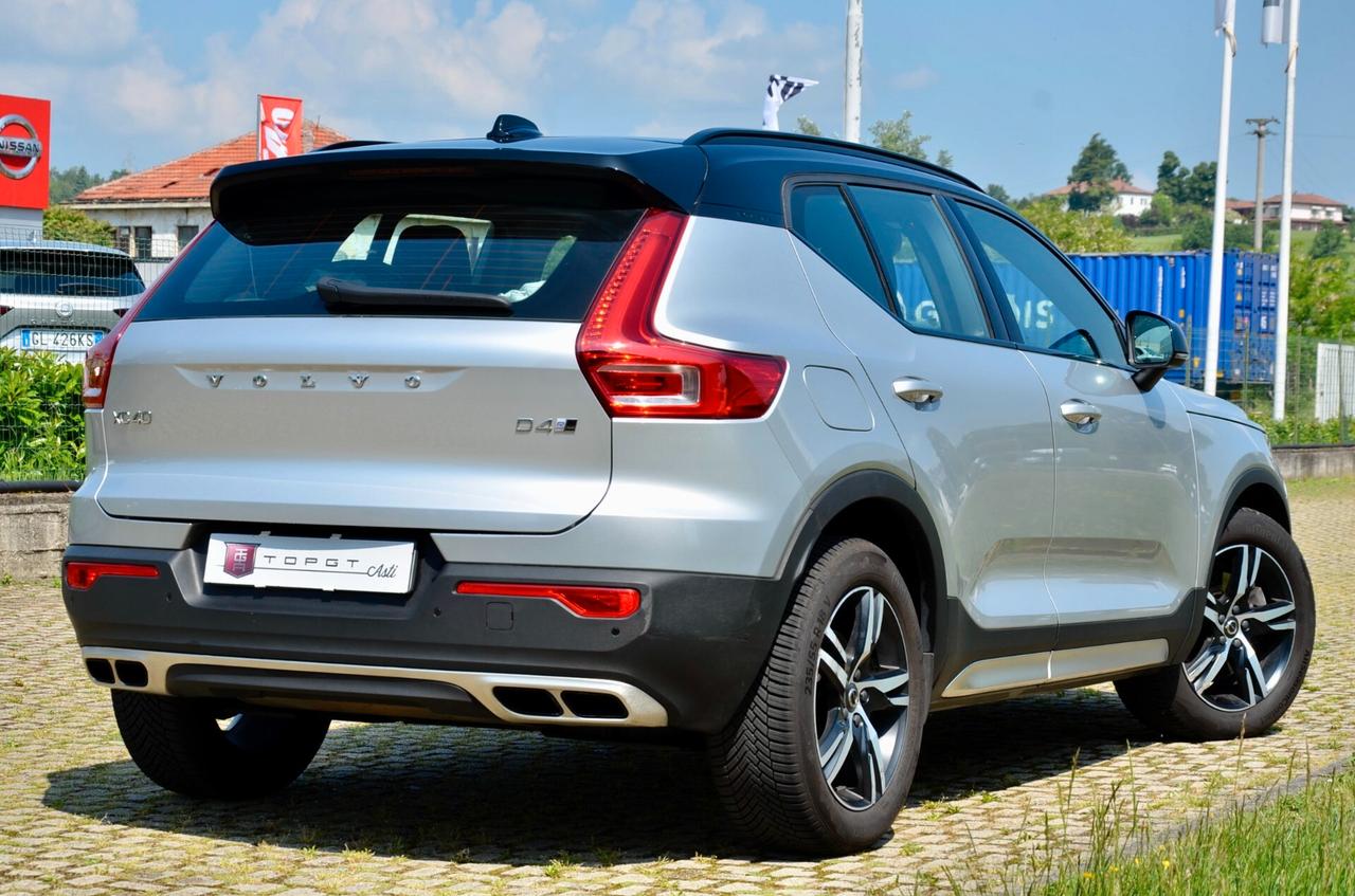 VOLVO XC40 2.0 d4 R-DESIGN AWD 190cv GEARTRONIC, EURO 6D, UFF ITALIANA, SERVICE DIMOSTRABILI, FULL LED, RETROCAMERA, APPLE ANDROID, PERMUTE