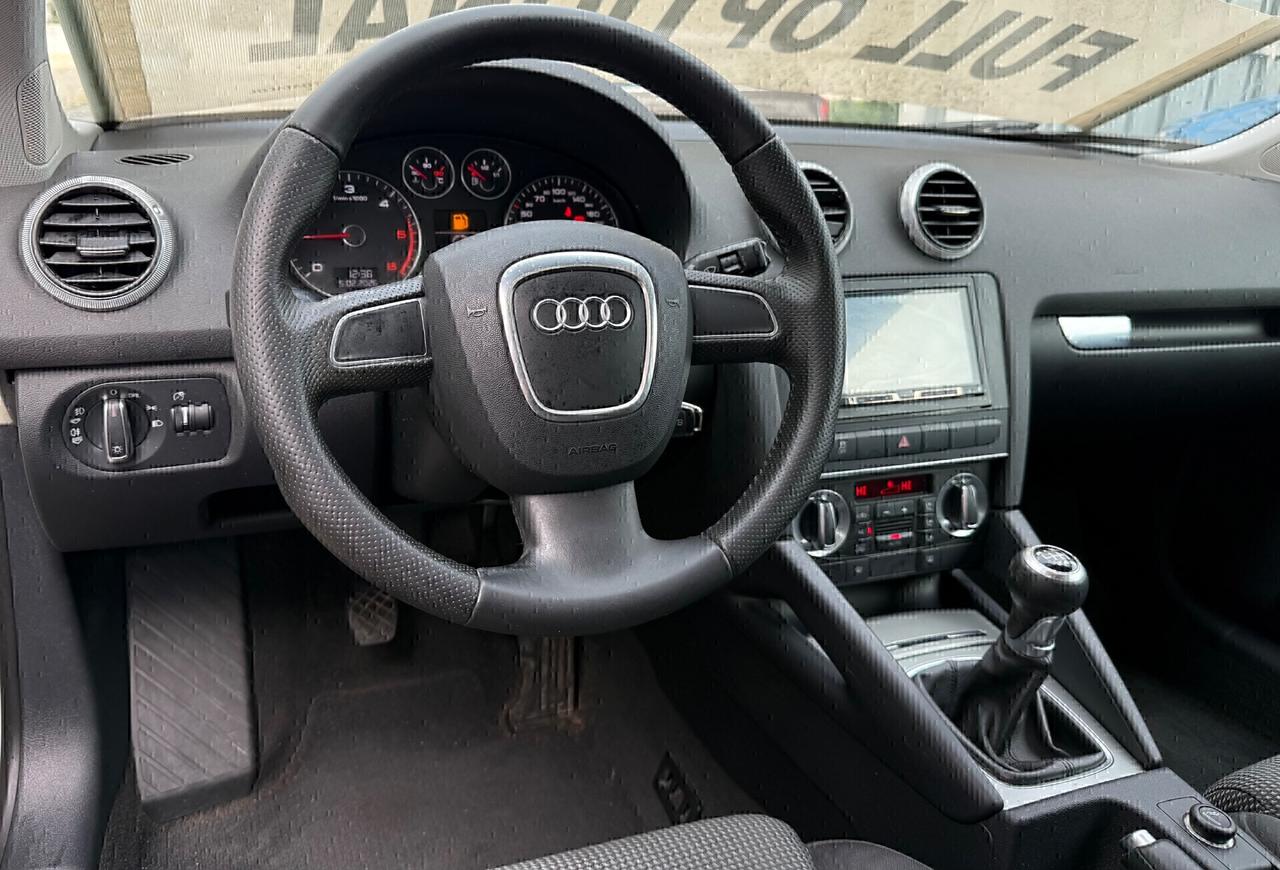 Audi A3 2.0 TDI 170 CV Quattro S-Line,Bluetooth,Climatronic Biz.,ecc.
