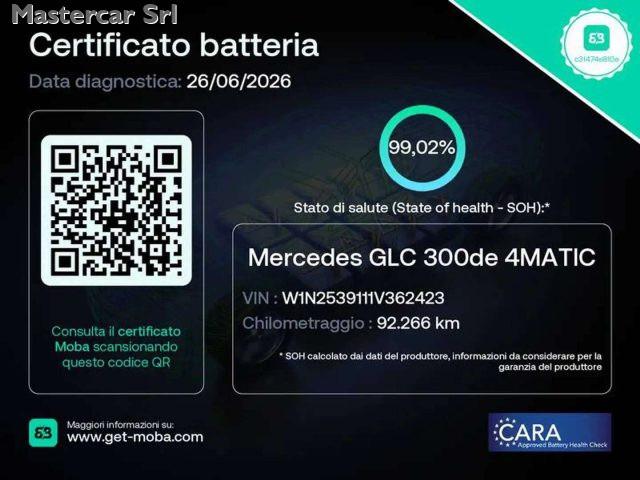 MERCEDES-BENZ GLC 300 300 DE 4MATIC EQ-POWER BUSINESS AUT - GJ880YV
