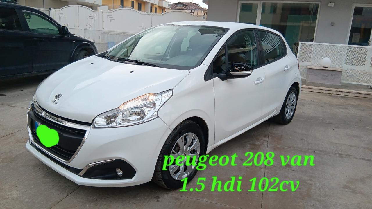 Peugeot 208 van usato mondialcars km 125.000