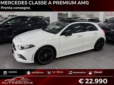 Mercedes CLASSE A Premium AMG TETTO finanziabile