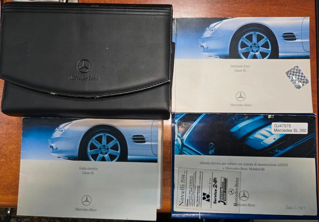 Mercedes-benz SL 500 cat BOOK SERVICE