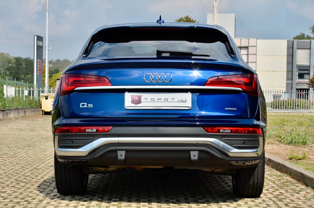 AUDI Q5 SPORTBACK 40 2.0 TDI MHEV MILD HYBRID S LINE INT+EXT QUATTRO 204cv S-TRONIC, EURO 6D, UFF ITALIANA, SERVICE AUDI, FULL LED, RETROCAMERA, PERMUTE