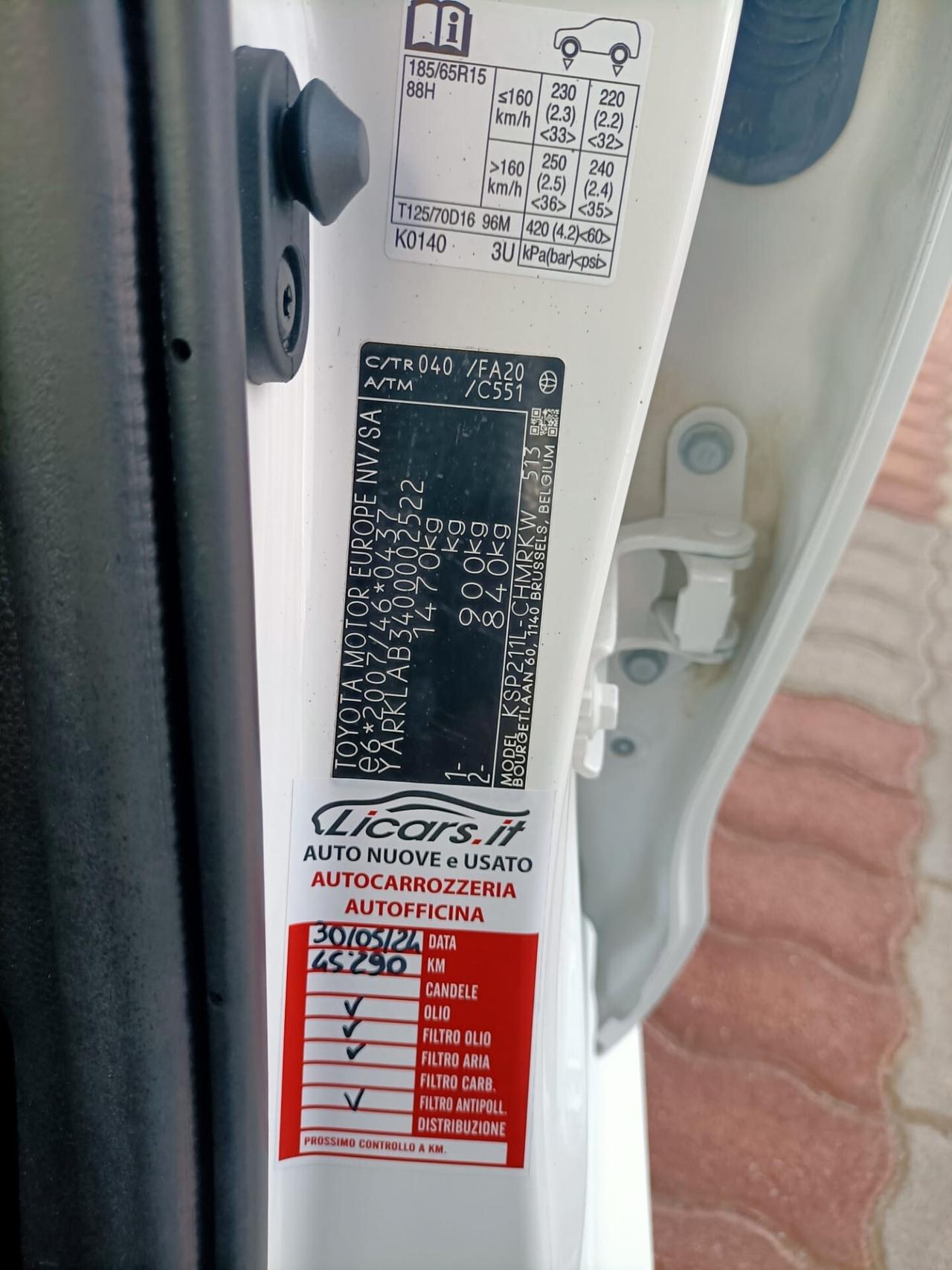 Toyota Yaris 1.0 5 porte Business