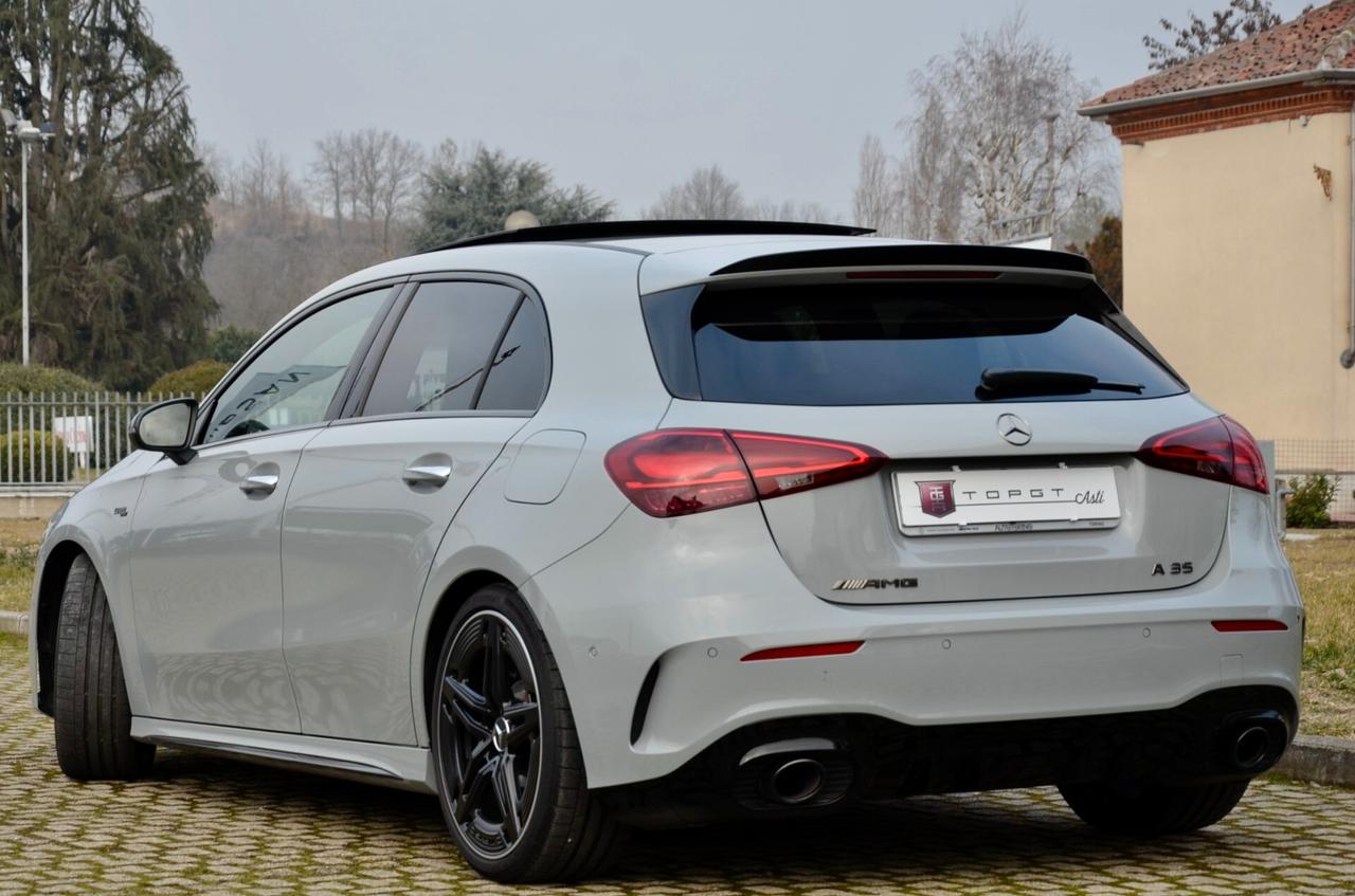 MERCEDES-BENZ A 35 AMG 4MATIC 306cv AUTO, GARANZIA UFFICIALE, UNICOPROPRIETARIO, UFF ITALIANA, EURO 6E, TETTO, NIGHT PACK, FARI MULTIBEAM, HI-FI PREMIUM, PERMUTE