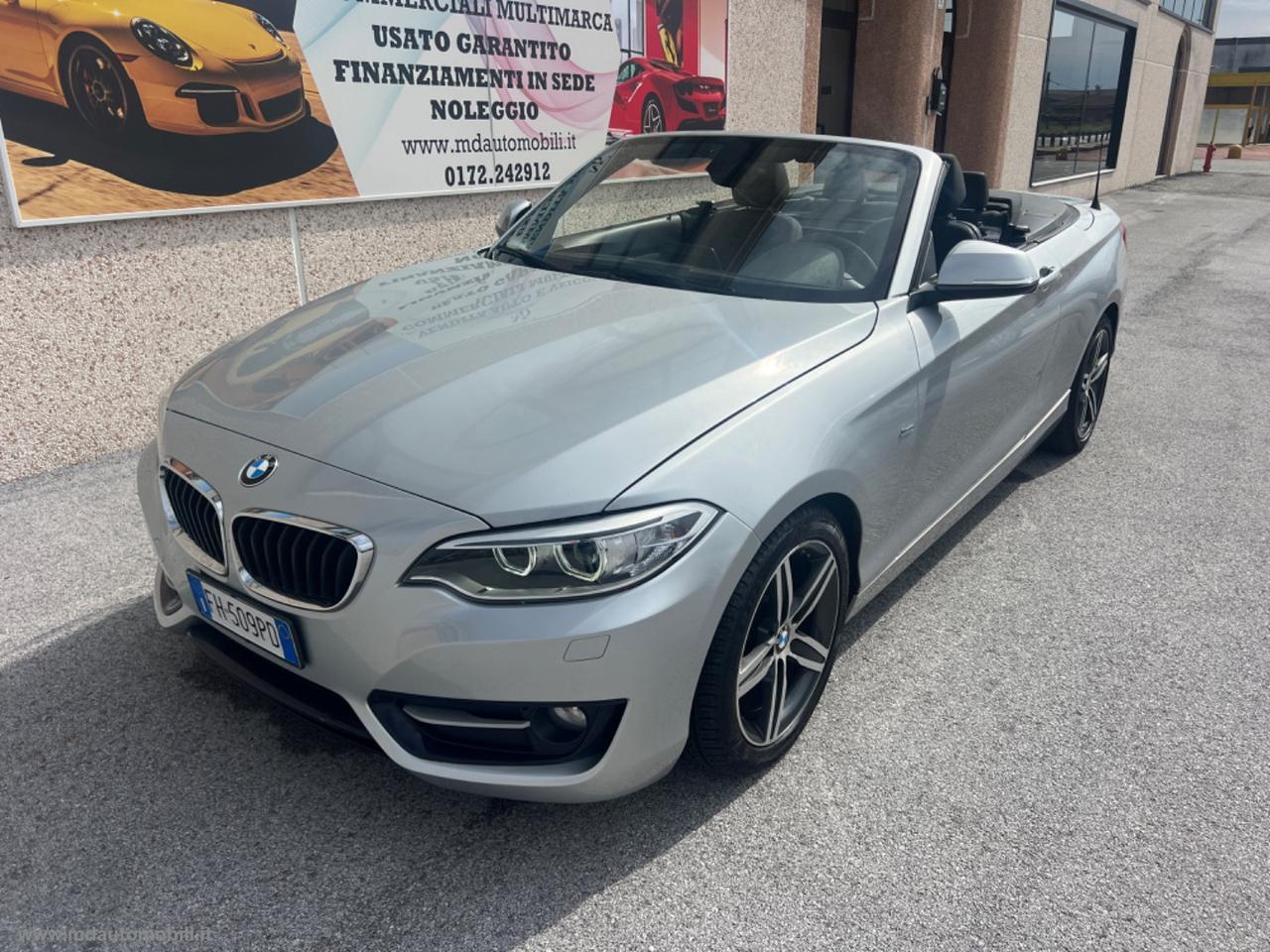 BMW 218d Cabrio Sport AUTOMATICO NAVI TAGLIANDI BMW