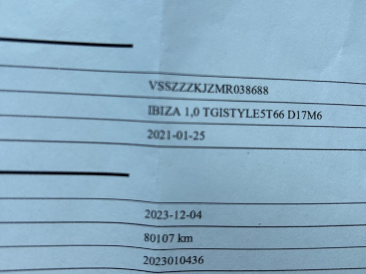 Seat Ibiza 1.0 TGI 5 porte Style METANO OK NEOPATENTATI