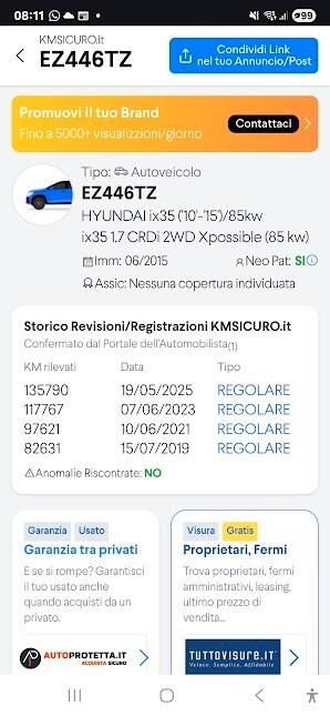 Hyundai iX35 1.7 CRDi 2WD Xpossible