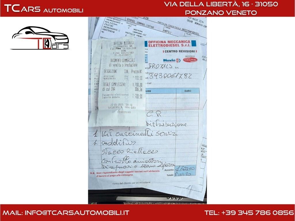 JEEP COMPASS 2.0 AUTOMATICA 4x4 TETTO APRIBILE