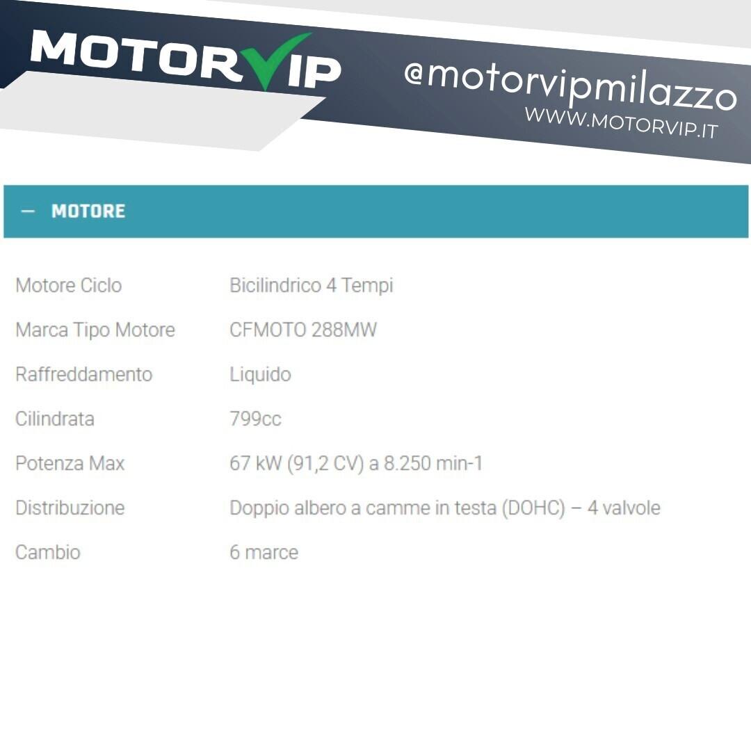 CFMOTO 800 MT-X SOLO 140 euro/MESE