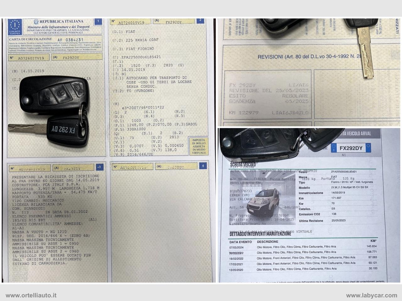 Fiorino 1.3 MJT 95CV Cargo SX