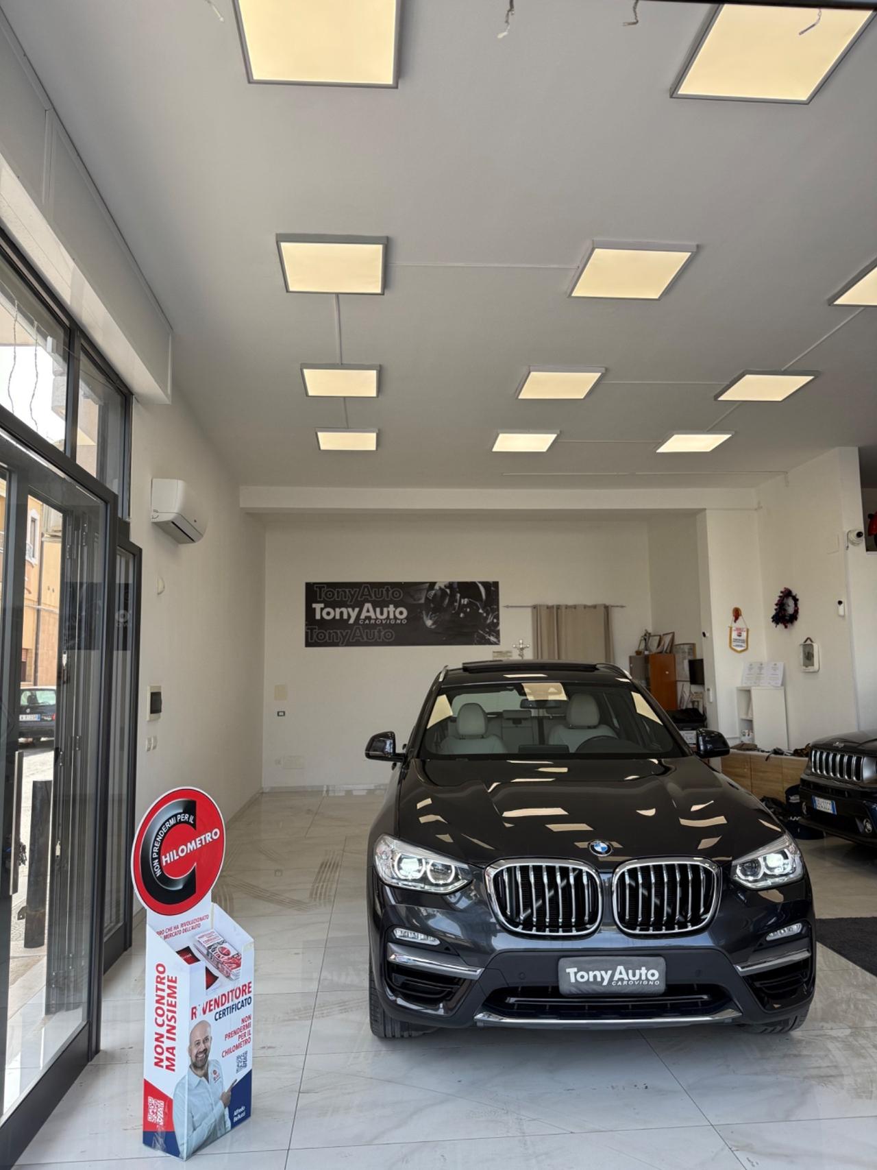 Bmw X3 xdrive20d Luxury Line TETTO APRIBILE,LUCI SOFFUSE INTERNE,NAVI,INTERNI IN PELLE BEIGE,KM CERTIFICATI