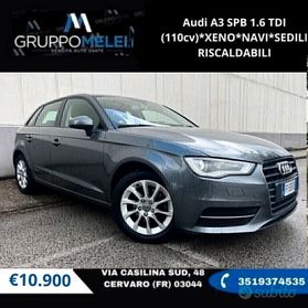 Audi A3 SPB 1.6 TDI (110cv)*XENO*NAVI*SEDILI RISCALDABILI