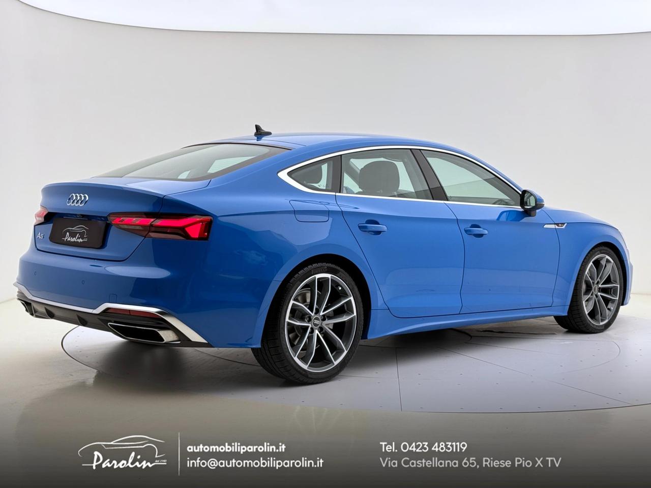Audi A5 Sportback 40 2.0 tfsi mhev S-line edition S-tronic Blu Turbo