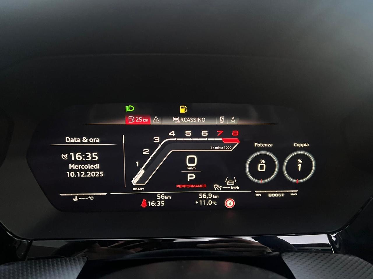 Audi RS3 ACCONTO €30.100 NOLEGGIO RISCATTO NO SCORING