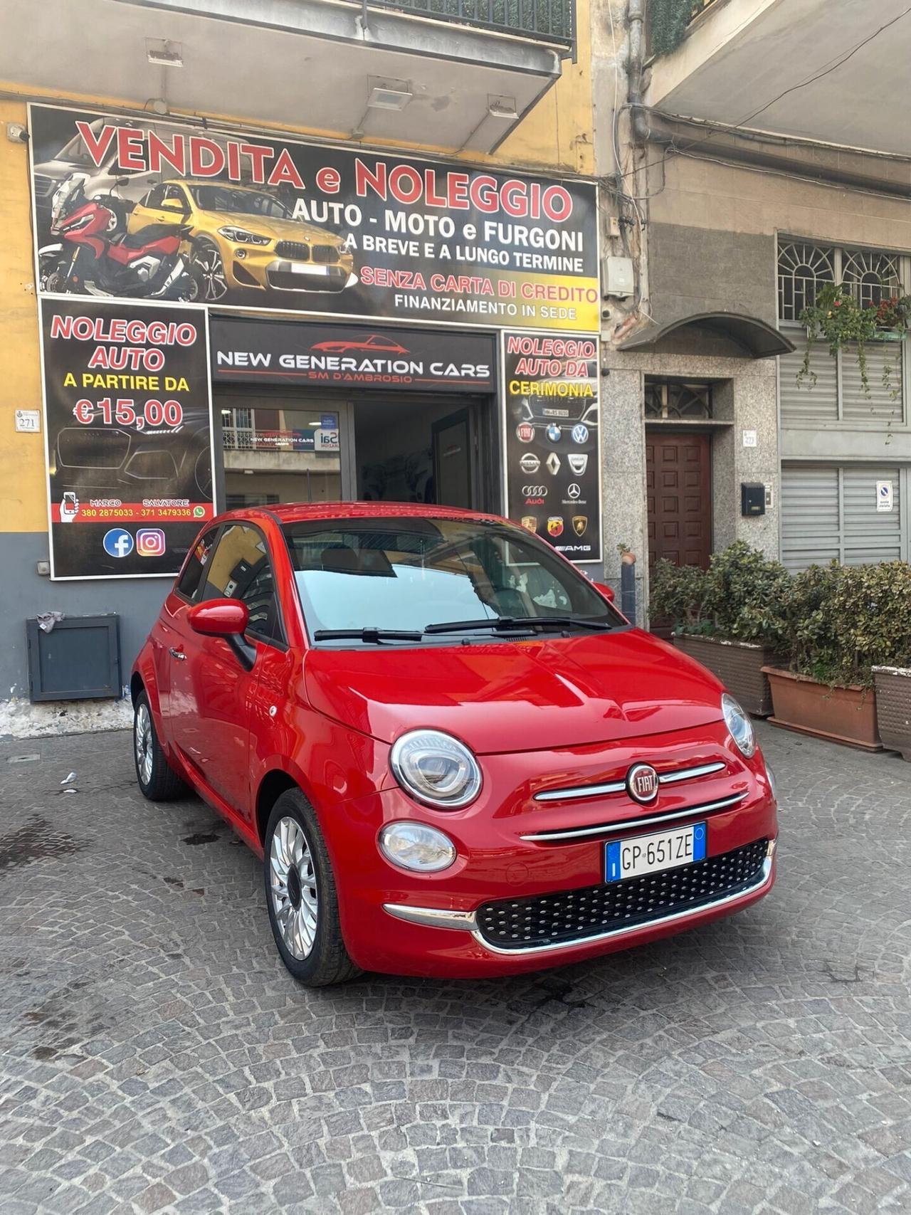 Fiat 500 1.0 Hybrid Red