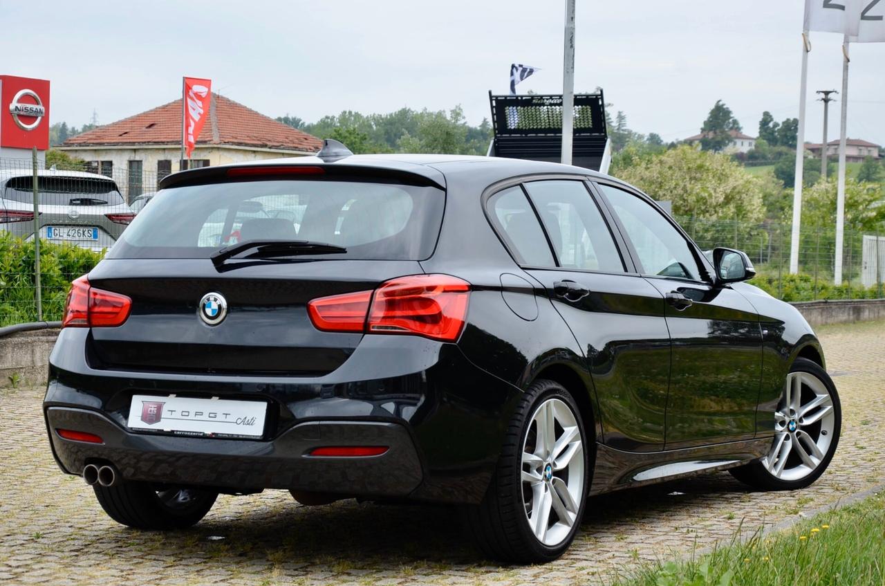 BMW 120d MSPORT 5p 190cv AUTO, UFF ITALIANA, EURO 6B, FARI FULL LED, ALCANTARA, 18", PERMUTE