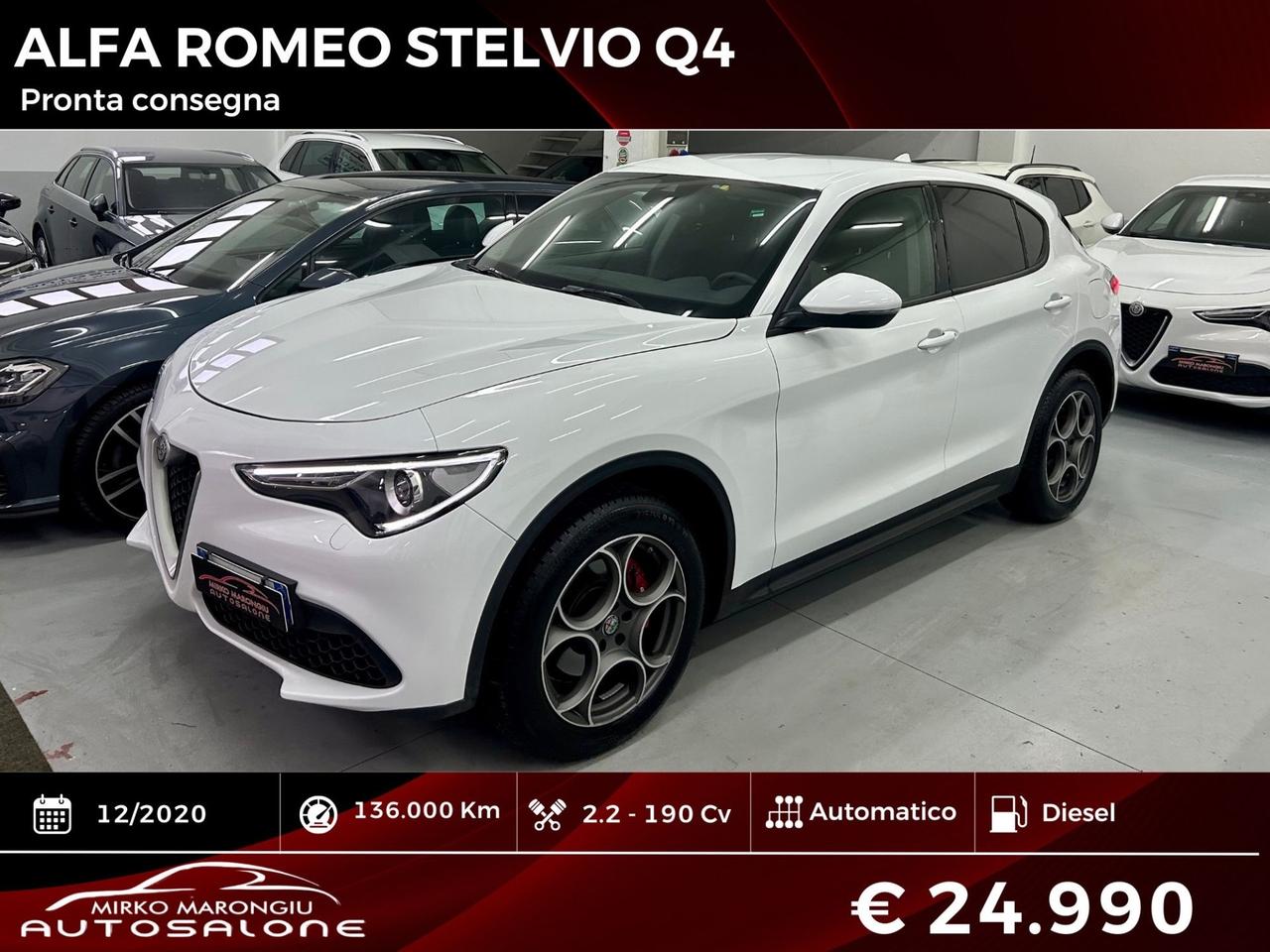 Alfa Romeo Stelvio 2.2 190 CV AT8 Q4 FINANZIABILE