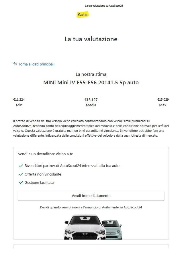 Cooper D 5P Cambio Aut. Tagliandi BMW 116000Km