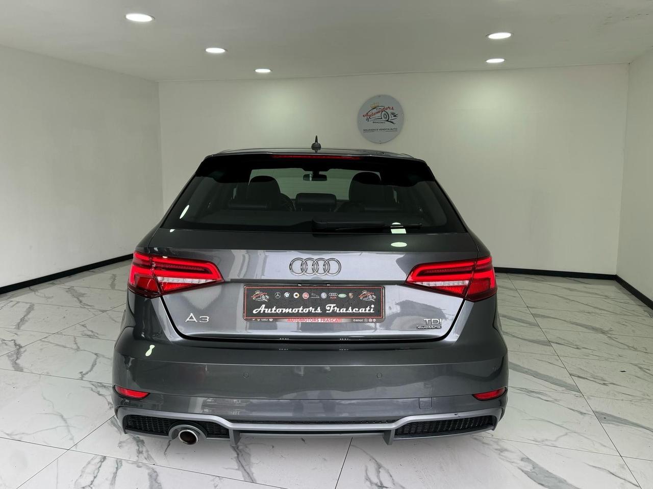 Audi A3 SPB 2.0 TDI 150 CV quattro- S LINE -TAGLIANDI AUDI-2015