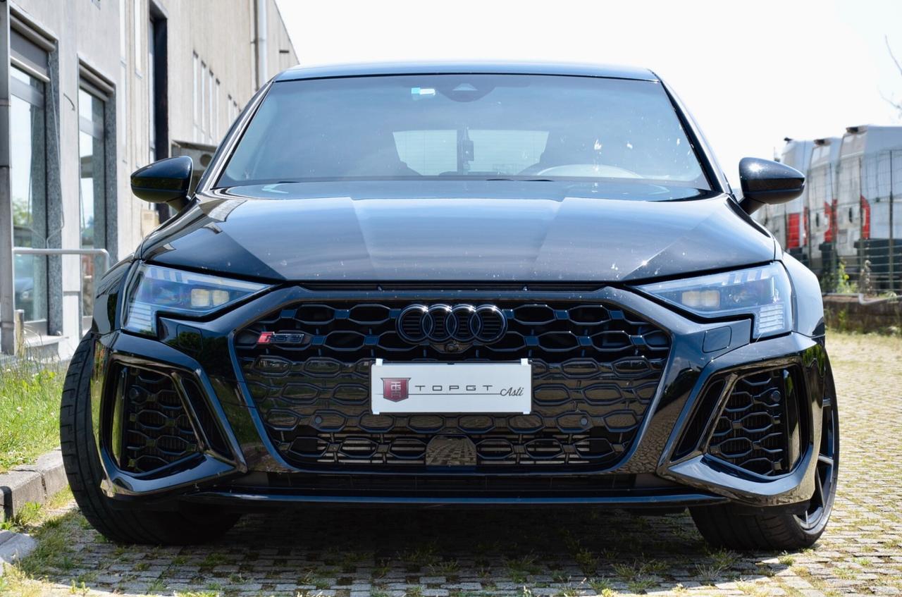 AUDI RS3 SPORTBACK 2.5 TFSI QUATTRO 400cv S-TRONIC, BOLLO E SUPER 2/27, UNICOPROPRIETARIO, TETTO, DYNAMIC PACK, MILLTEK, MATRIX, PERMUTE