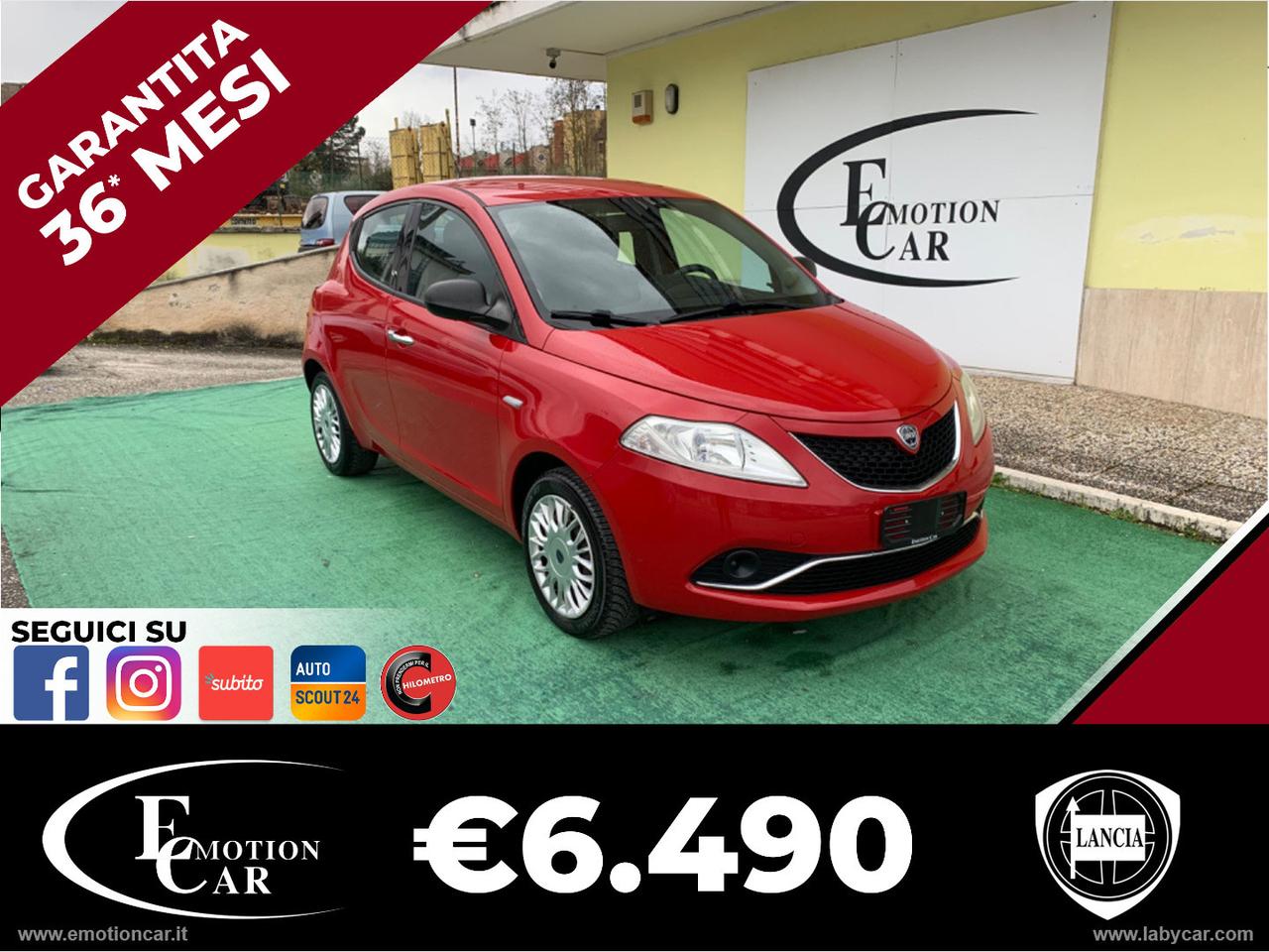 LANCIA Ypsilon 1.2 69 CV 5p. GPL Ecochic Silver - 2017