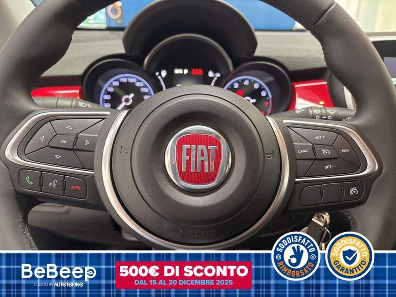 FIAT 500X 1.5 T4 HYBRID (RED) 130CV DCT