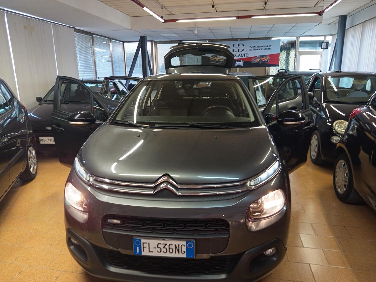 Citroen C3 1.2 benzina, 77 mila chilometri ok neopatentati