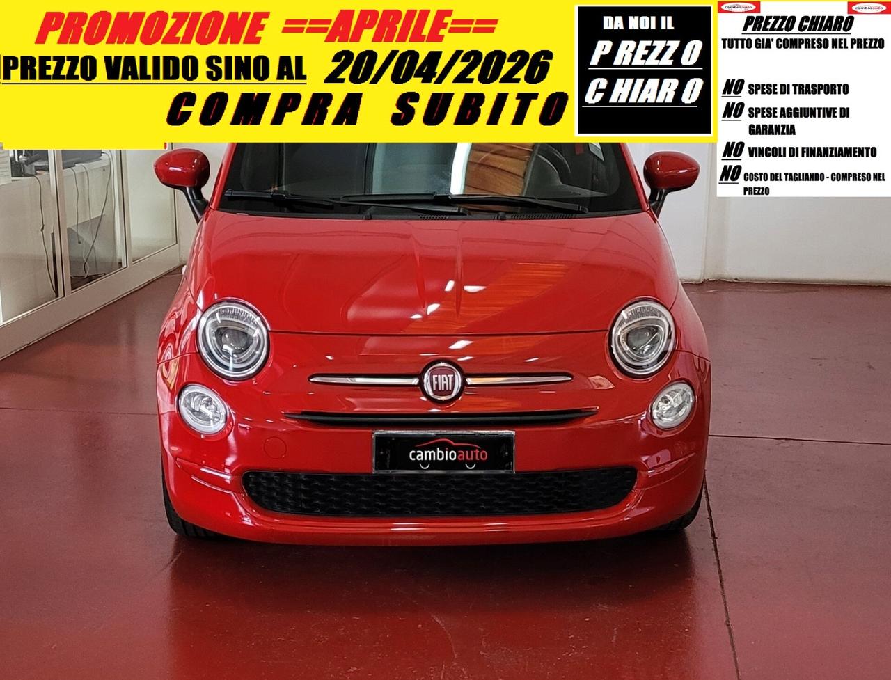 Fiat 500 1.0 Hybrid Red