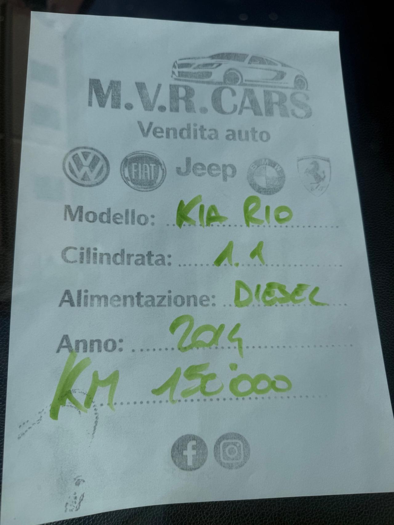 Kia Rio 1.1 CRDi 5p. Active