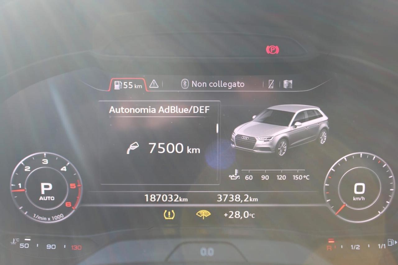 Audi A3 SPB 30 TDI S tronic Tua A SOLI 251€ al mese Anticipo Zero