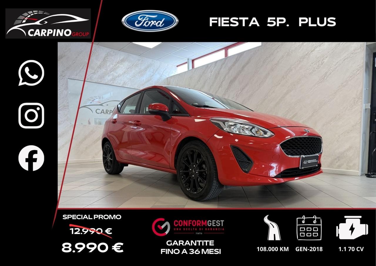 Ford Fiesta 1.1 5 porte Plus