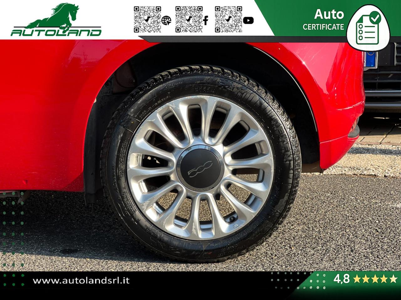 Fiat 500 1.2 69cv my19 Ok Neopatentati - Sensori di Parcheggio - Cruise Control - Uconnect 5"