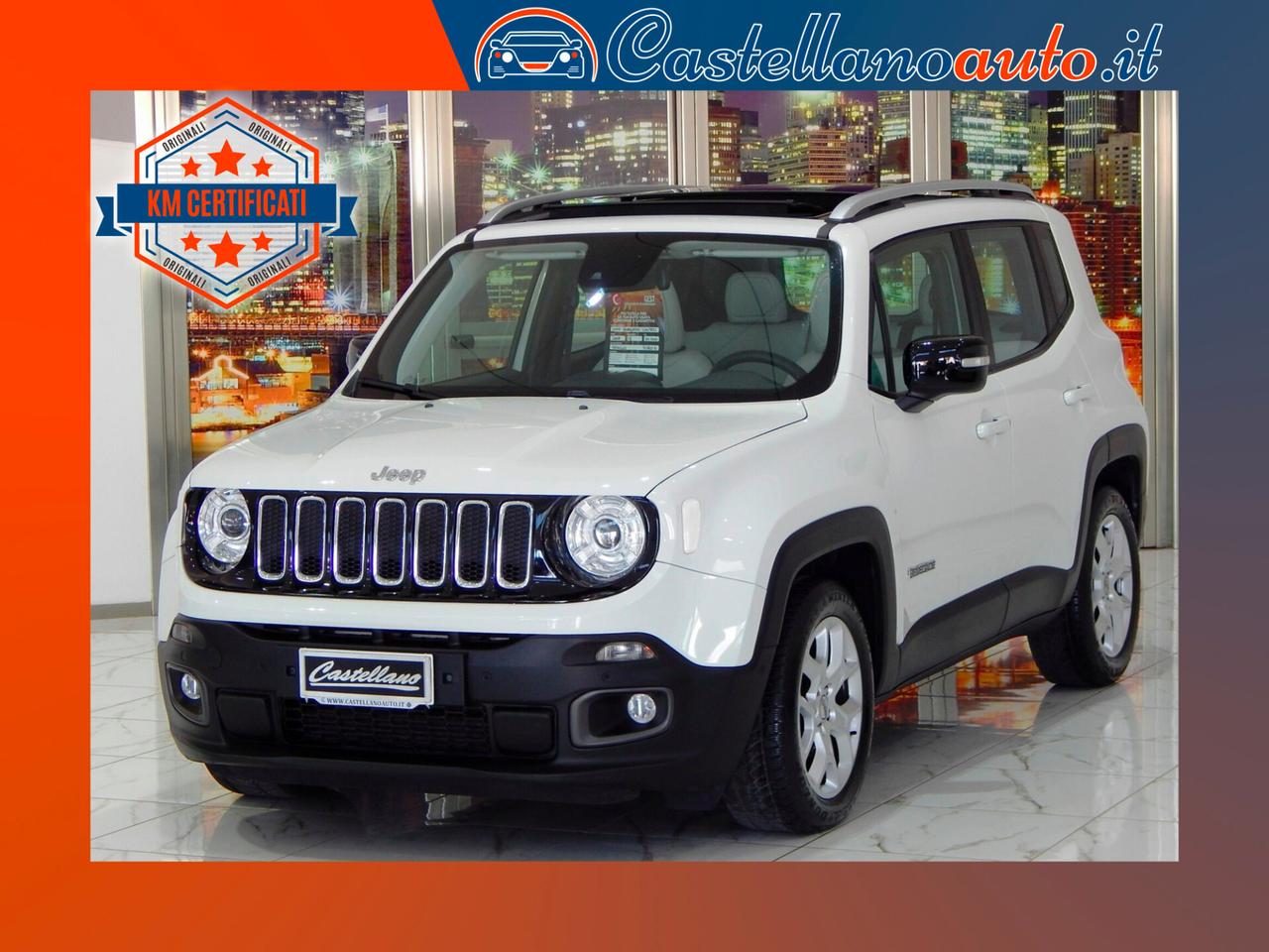 Jeep Renegade 1.6 mjt Limited DDCT 120cv TETTO-PELLE-XENON-PARK