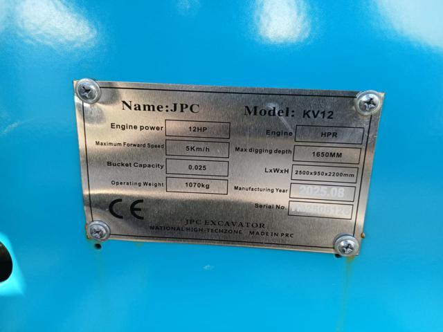 JCB Miniescavatore JPC KV12 10 quintali HT12 Nuovo