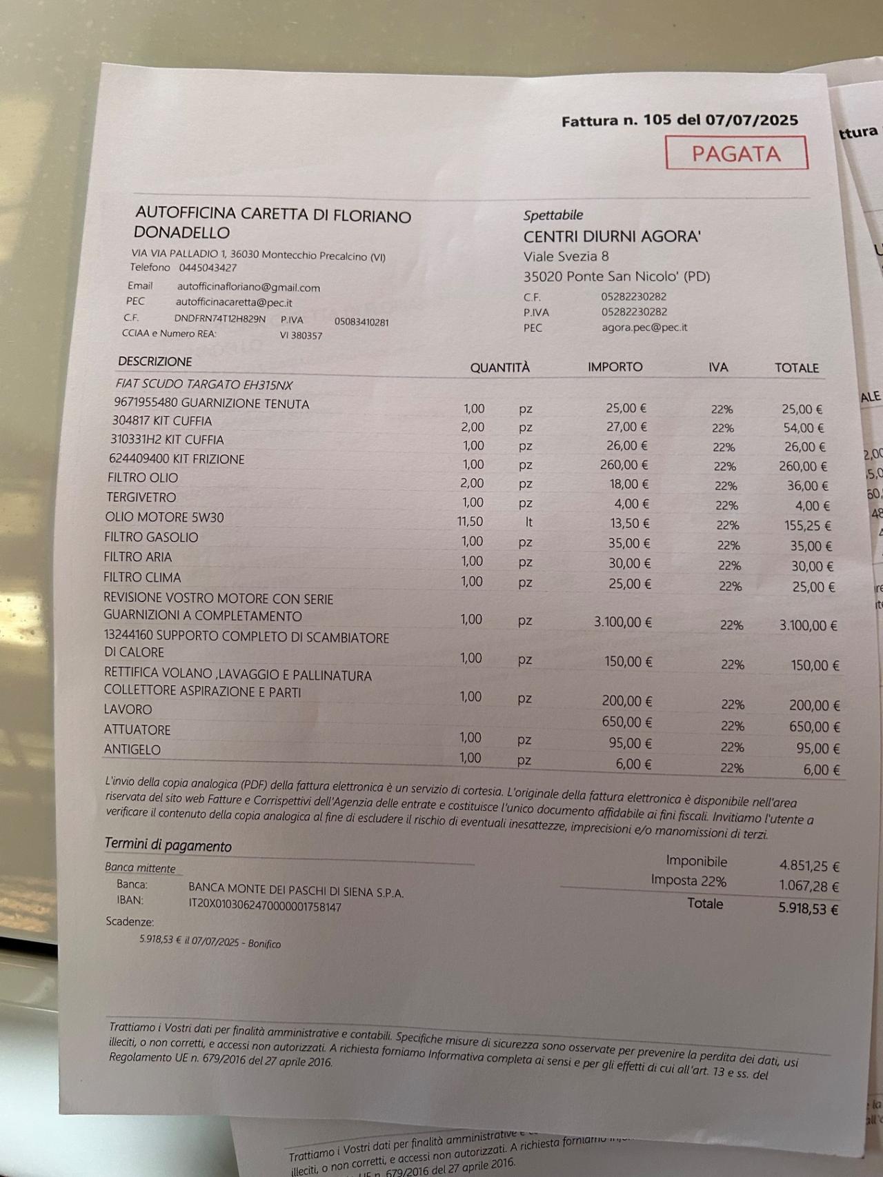 Fiat Scudo 2.0 MJT PL Combi 8 posti (M1)