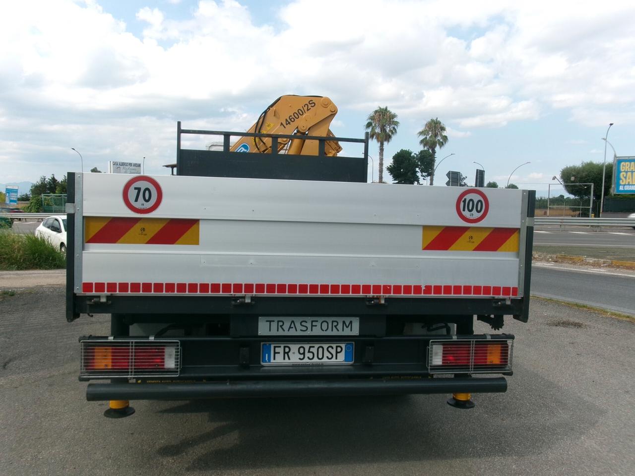 Iveco EUROCARGO 120/22 E5 GRU EFFER 14600/2S 4 PIEDI +CASSONE FISSO DA 4.20 METRI