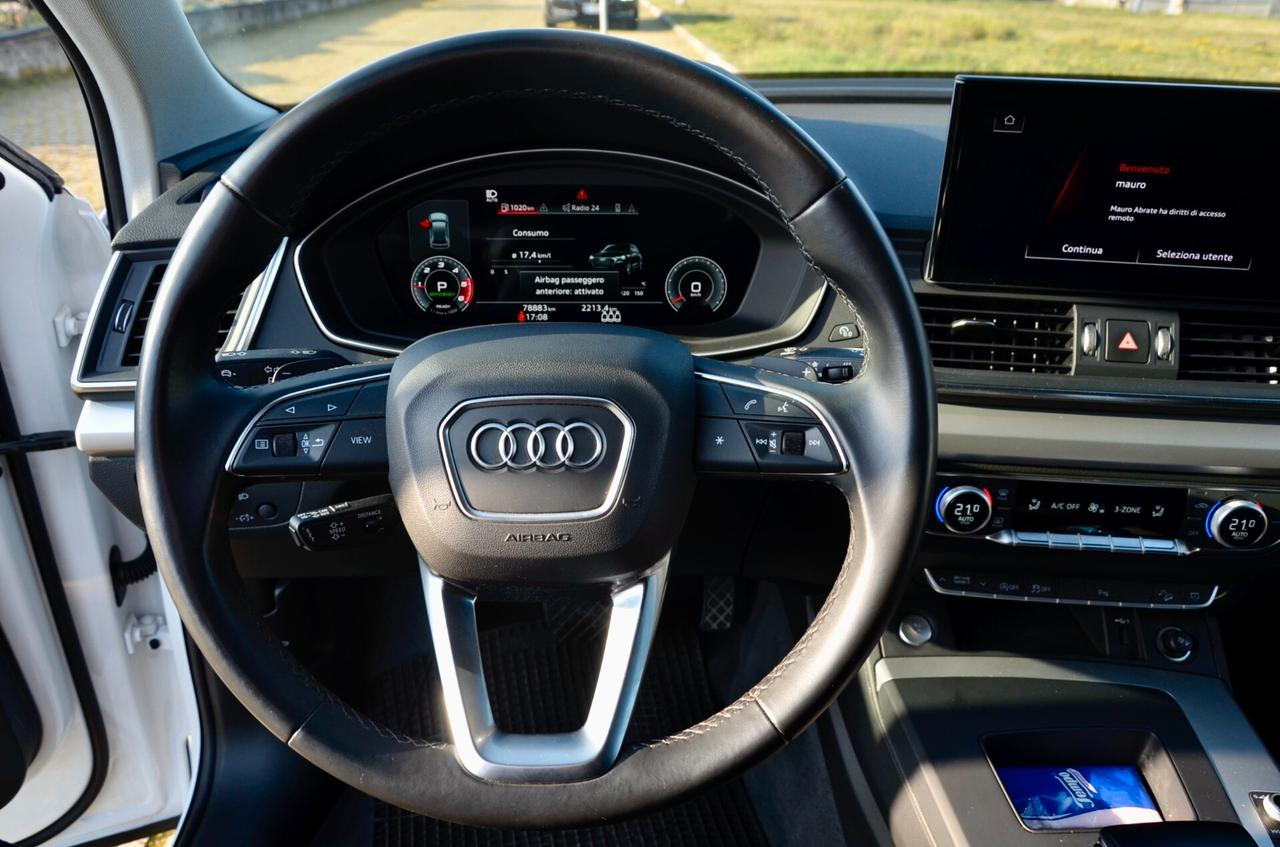 AUDI Q5 SPORTBACK 35 2.0 TDI MHEV 12V S-LINE 163cv S-TRONIC, EURO 6D, UNICOPROPRIETARIO, FULL LED, RETROCAMERA, PERMUTE