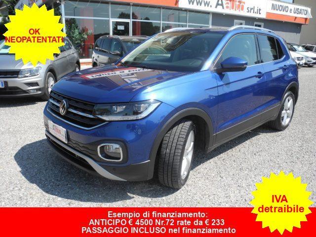 VOLKSWAGEN T-Cross 1.0 TSI 110cv Advanced -OK NEOPATEN.- "47.000 Km"