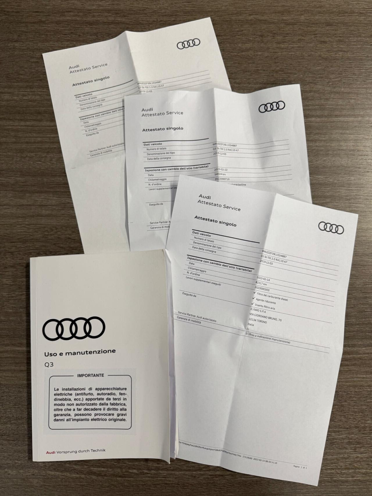 Audi Q3 SPB 35 TDI 2.0 150 CV S-line FINANZIABILE