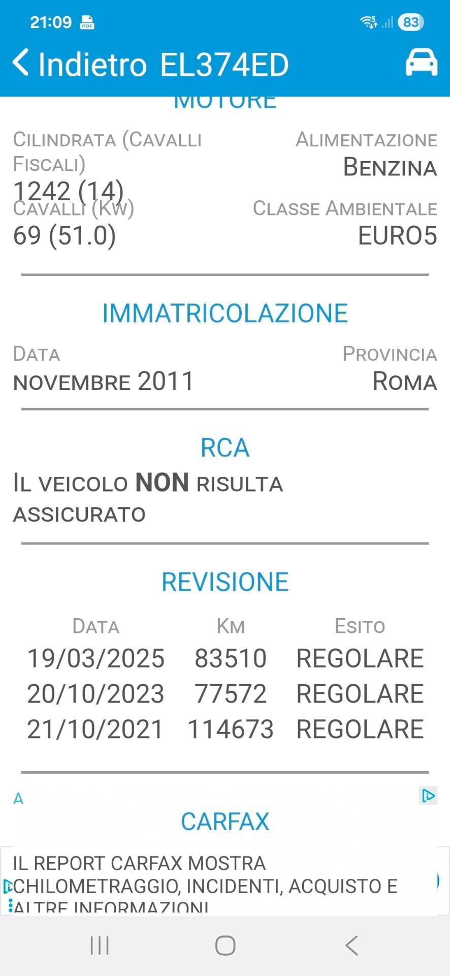 Fiat 500 1.2 Lounge