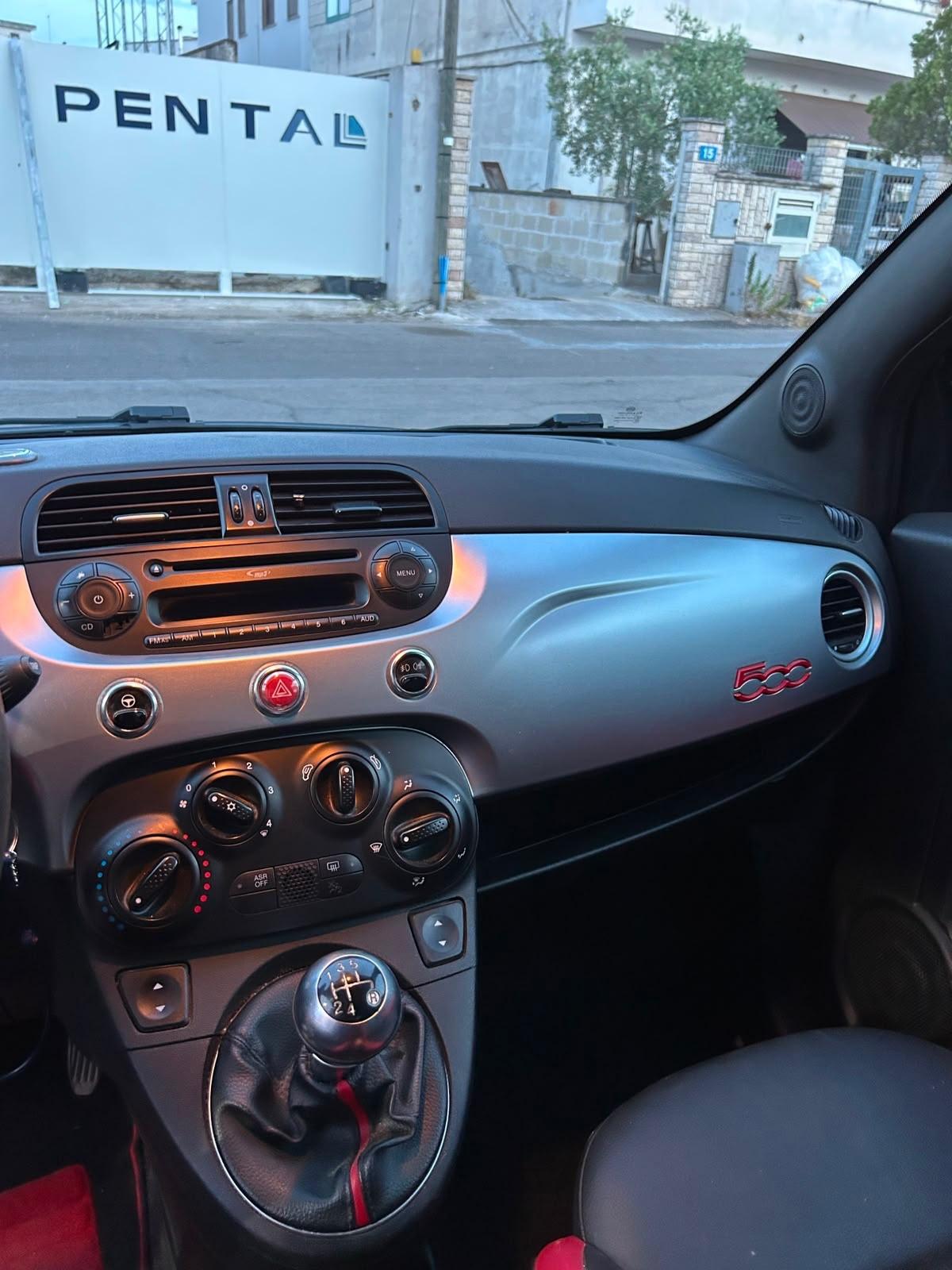 Fiat 500s 1.2 -2015 BLACK&RED