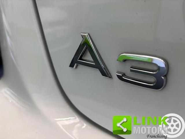 AUDI A3 SPB 2.0 16VTFSI quattroTETTO,PELLE,KM CERT,UNICA.