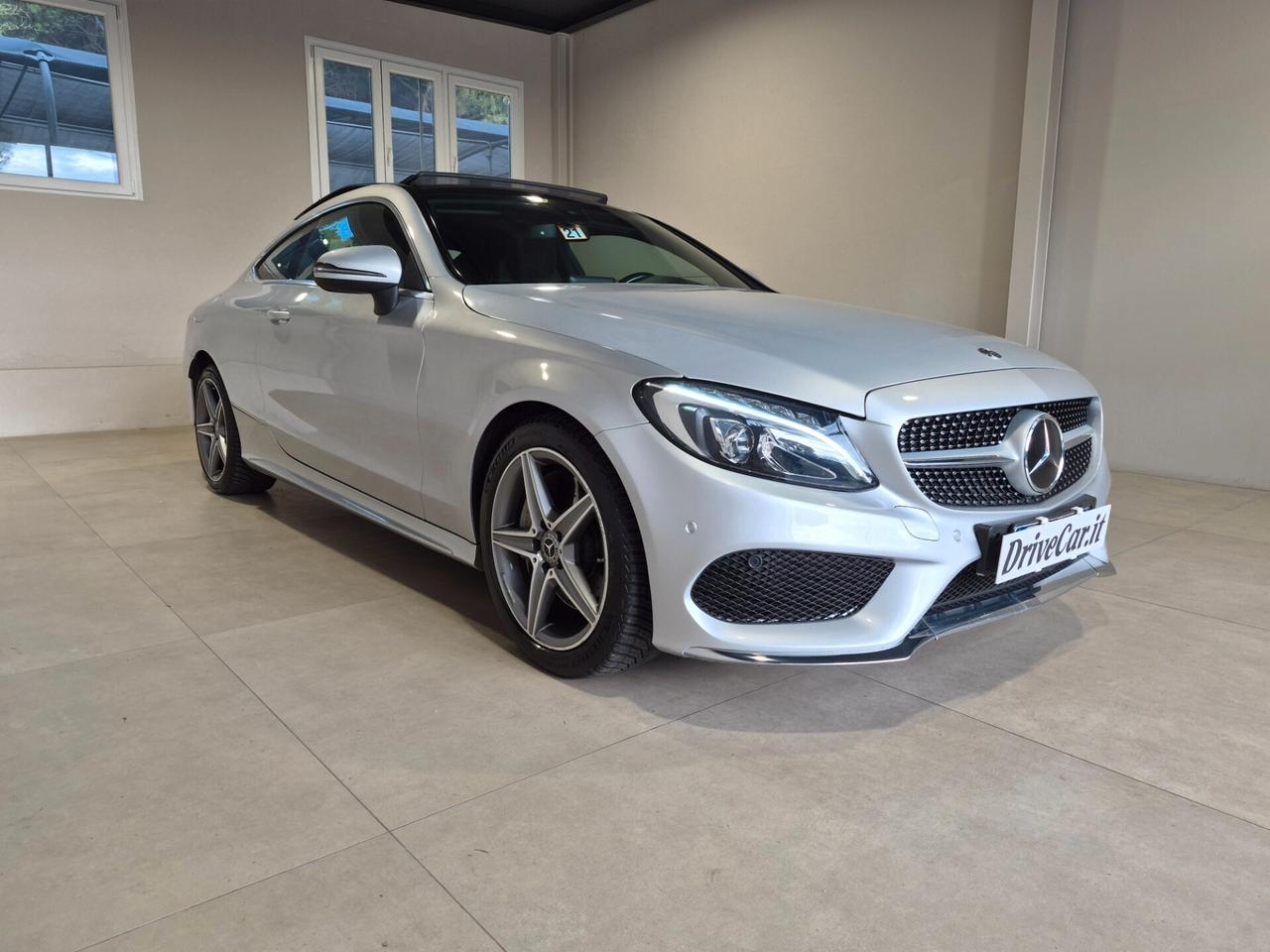 Mercedes-Benz C 250 D COUPE' AUTO PREMIUM AMG TETTO PANORAMICO APRIBILE LED NAVI RETROCAMERA *TUTTI I TAGLIANDI ESEGUITI IN MERCEDES*