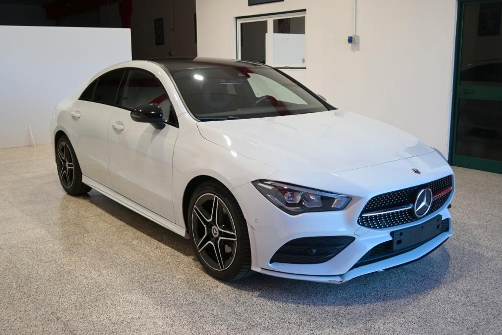 MERCEDES-BENZ CLA 180D 116CV 6M. AMG LINE ( FARI LED - CRUISE - PELLE - NAVI PREMIUM - NIGHT PACK - PARK ASSIST - TELECAMERA POST. - CERCHI 18 )