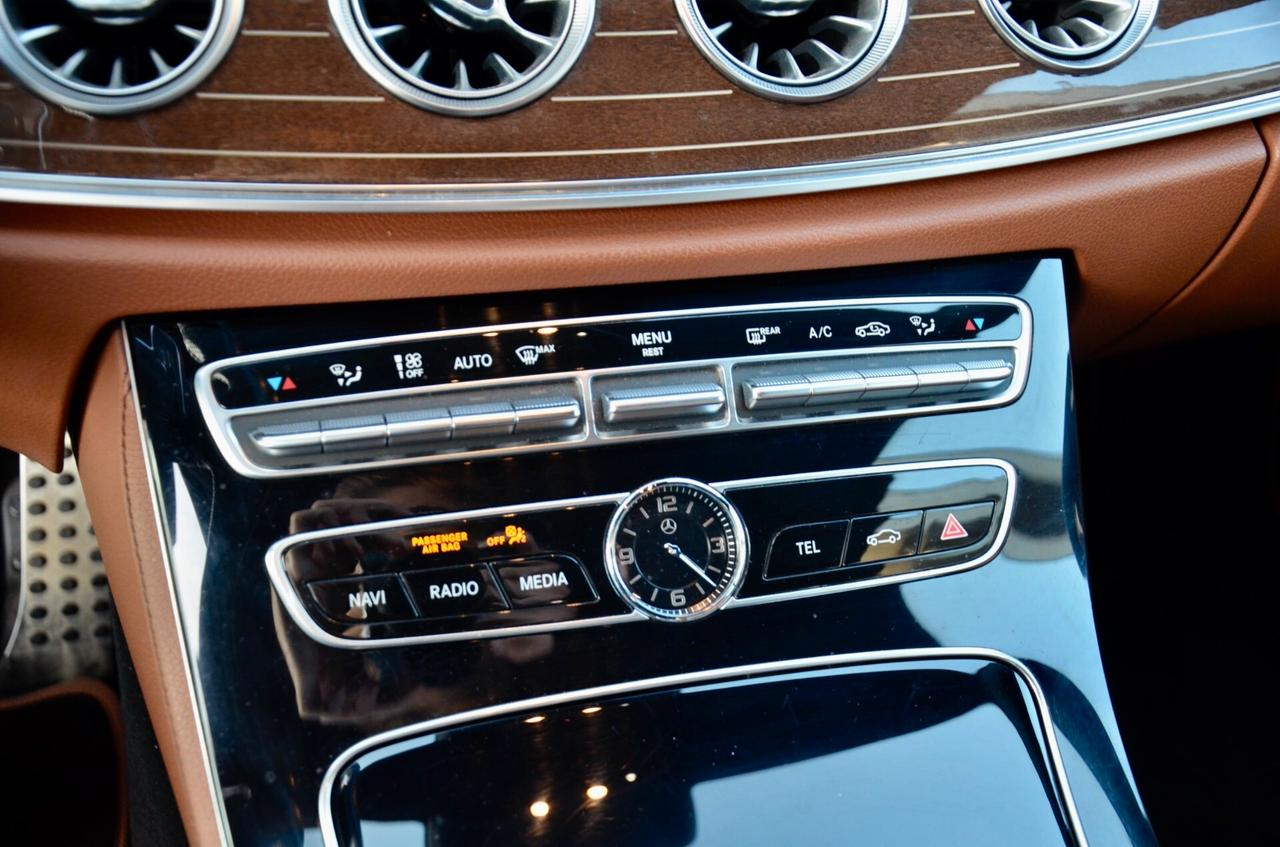 MERCEDES-BENZ E 350d CABRIO PREMIUM AMG LINE 4MATIC 258cv AUTO, EURO 6C, SERVICE DIMOSTRABILI, BURMESTER, MULTIBEAM, PELLE TOTALE, 19°, PERMUTE