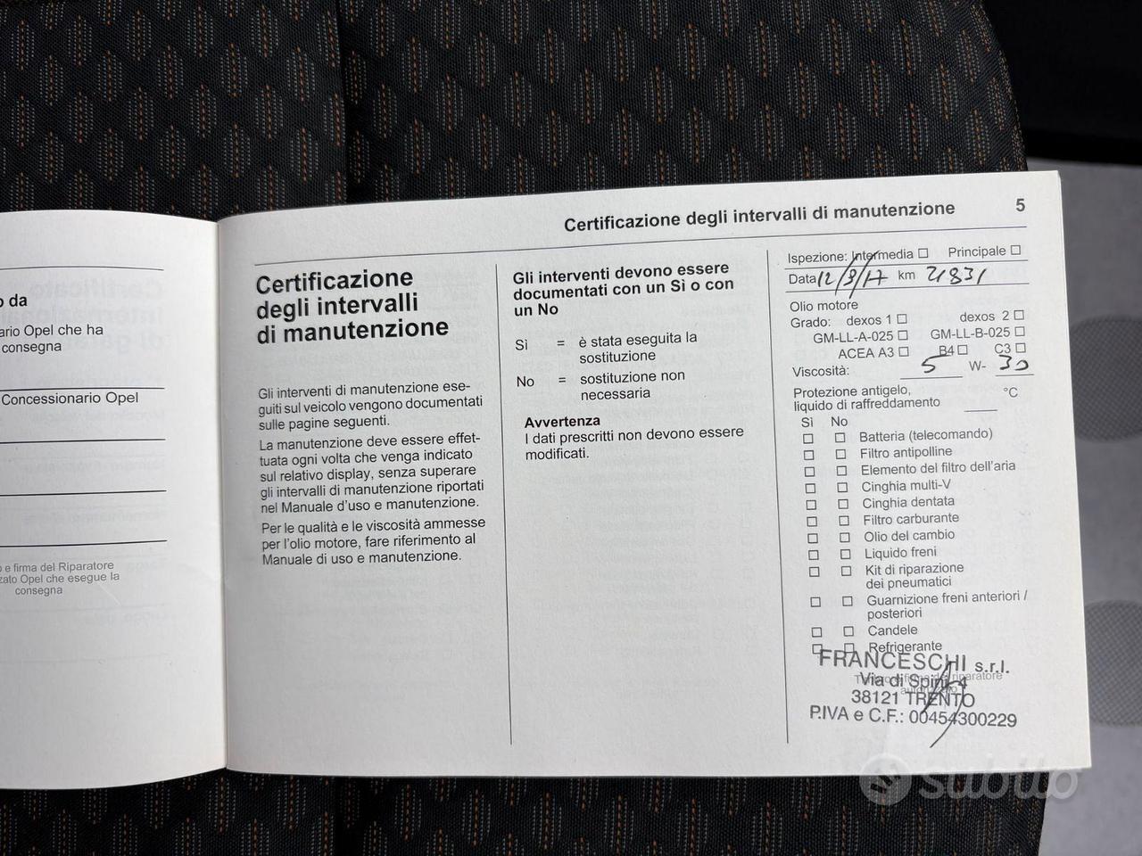 OPEL ZAFIRA 2.0 CDTI COSMO 7 POSTI AUTOMATICO